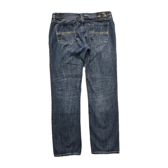 Rock & Roll Denim Mens Revolver Straight Slim Jeans Sz 40x36 Cowboy Western - Picture 3 of 10